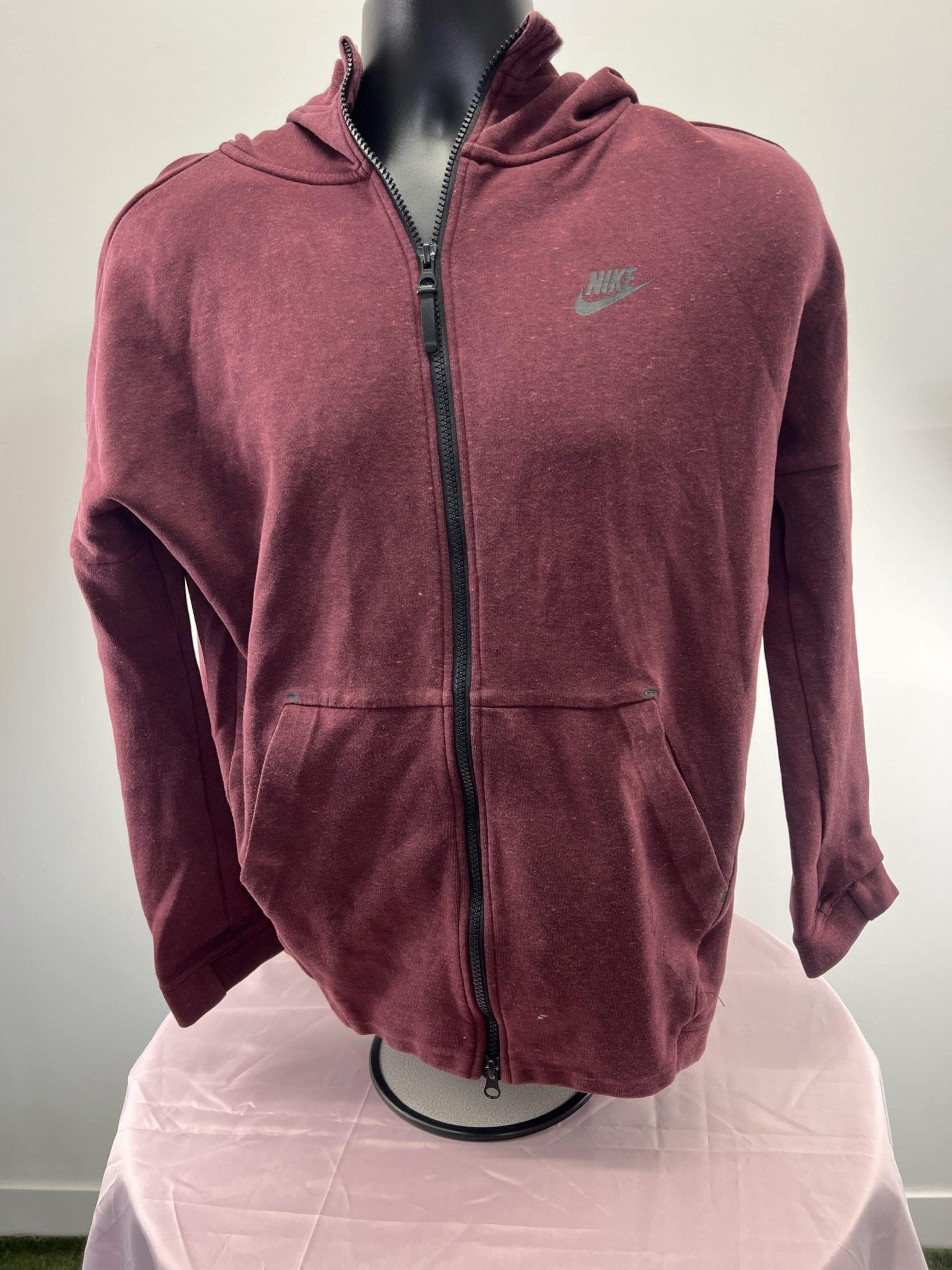 nike womens burgundy hoodie