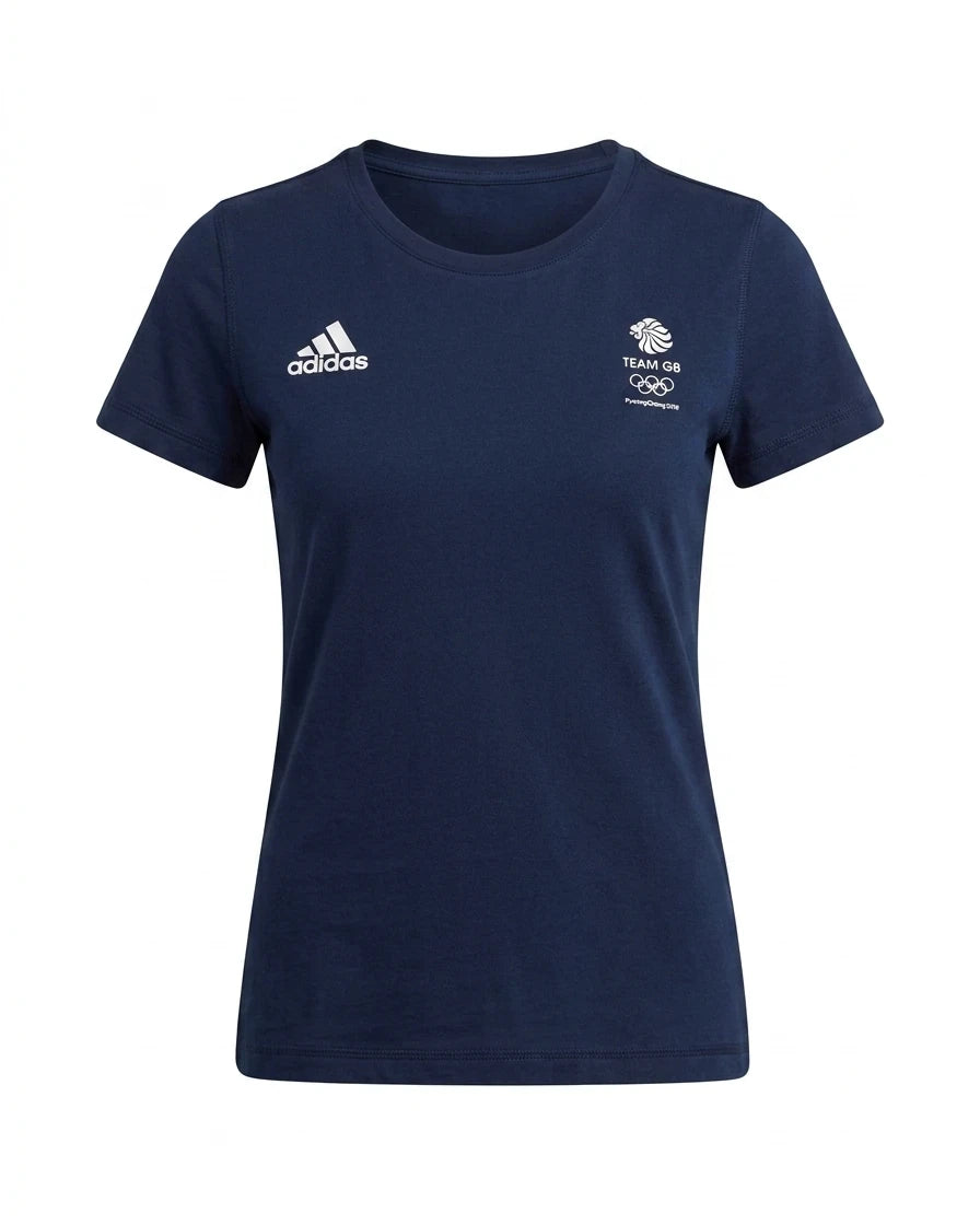 adidas Team GB PyeongChang 2018 Women's Navy T-Shirt
