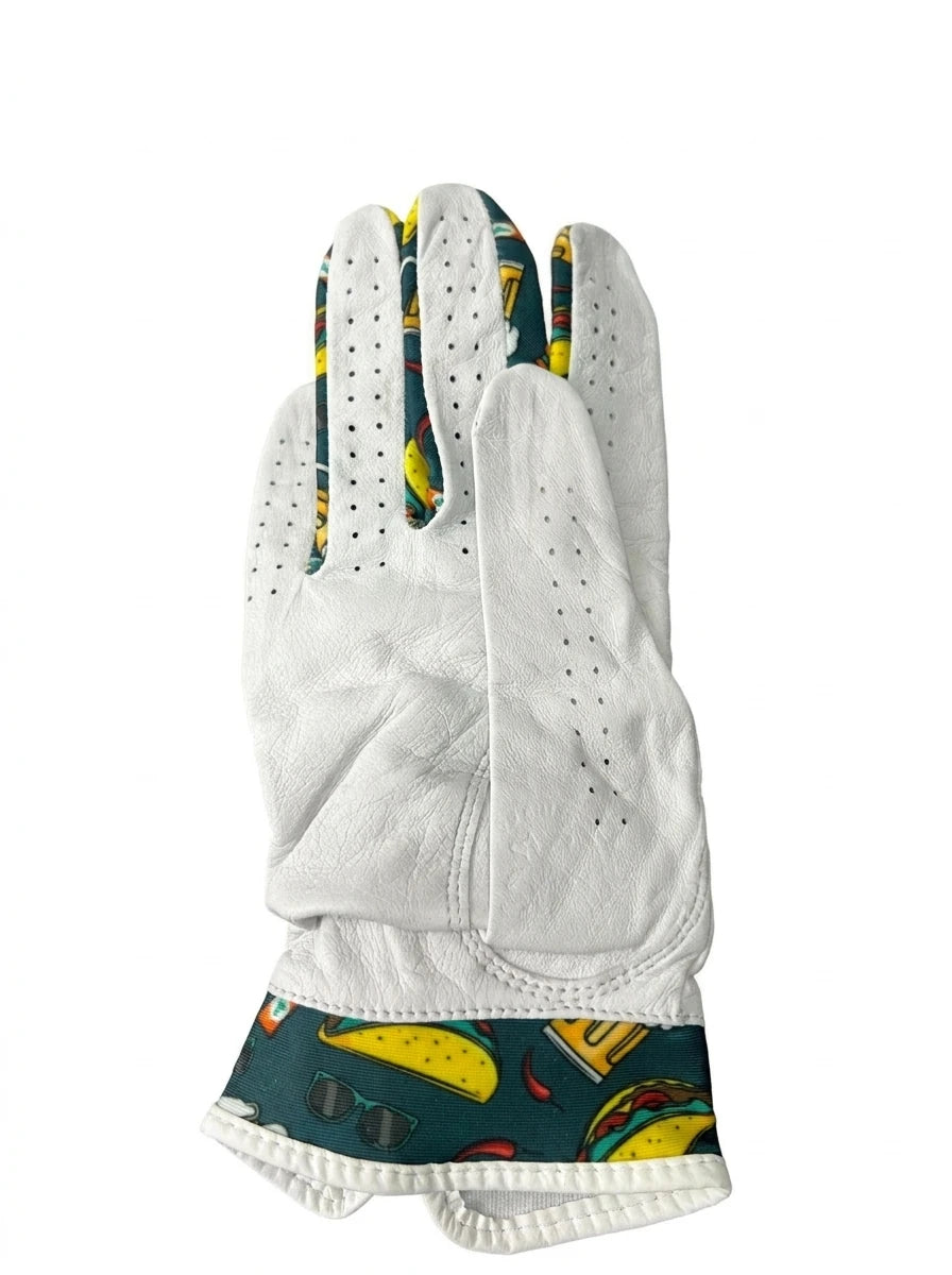 Skins Golf Glove - Taco & Beer Motif, Right Hand Large