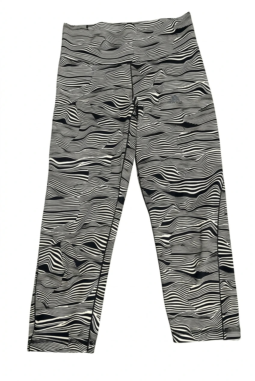 adidas Black and White 7/8 Printed Leggings