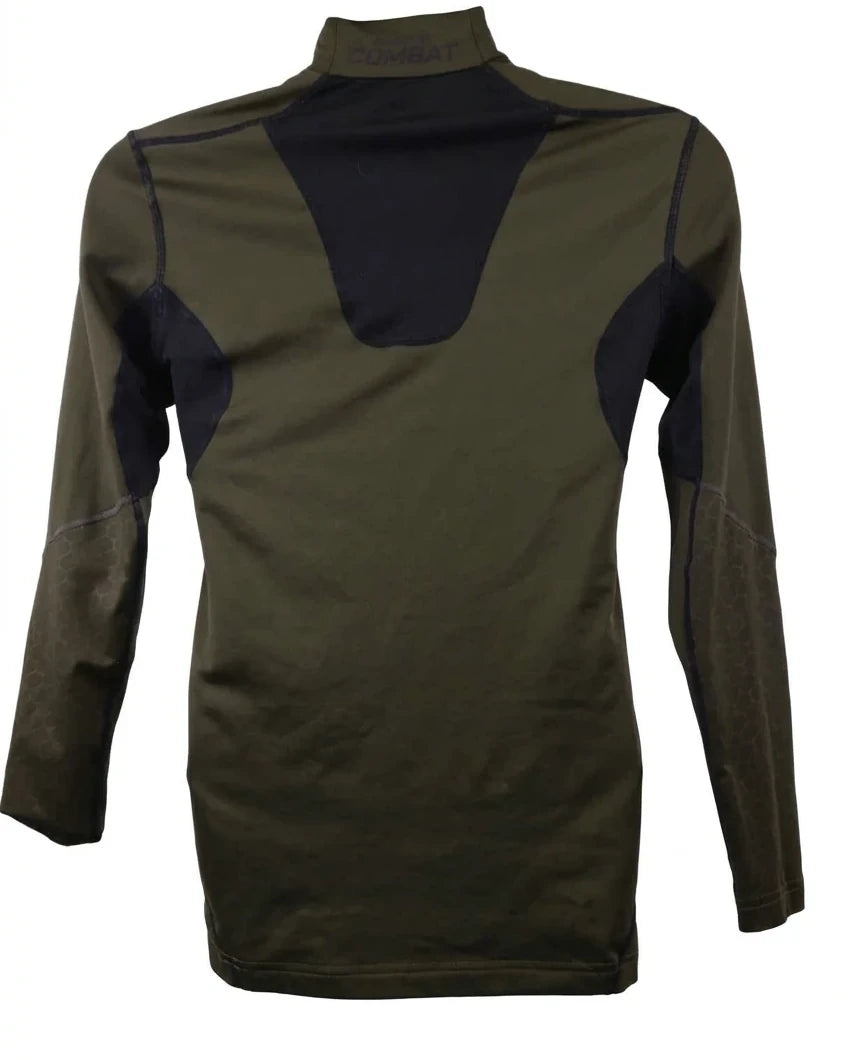 Enhanced Nike Pro Combat Mock Neck Compression Long Sleeved Top - kitround kitround product