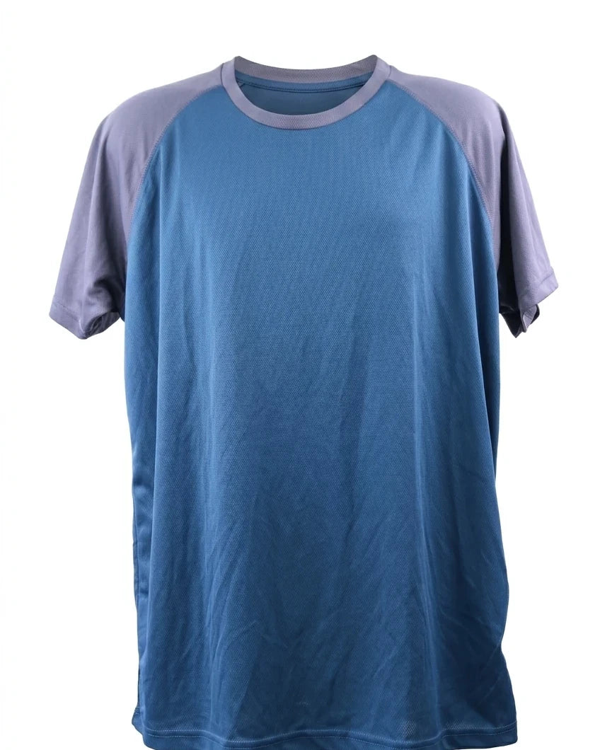 Enhanced Men's Zakti Activewear Round Necked T-Shirt UV Protection - kitround kitround product