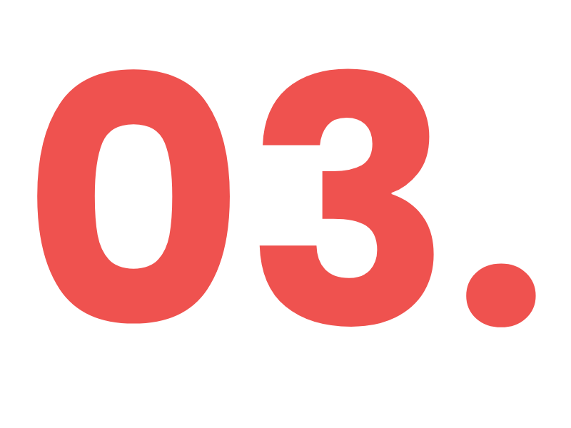 03 in red on a white background