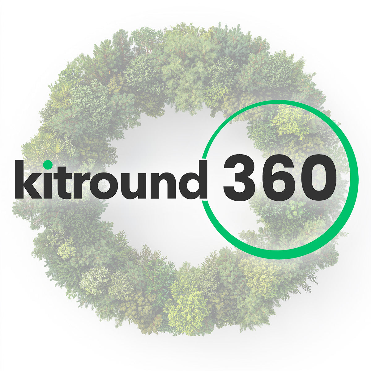 kitround360 logo on a circle shape of trees