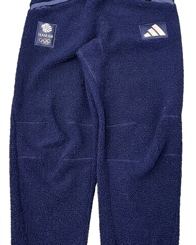 adidas Team GB Navy Fleece Trousers for Women - Small