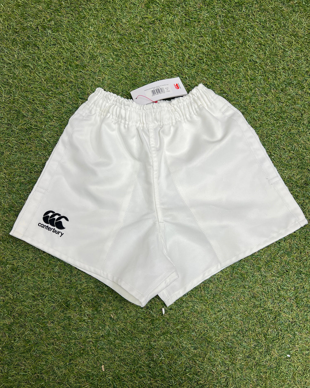 Kids Canterbury Twill Sports Shorts White Age 8
