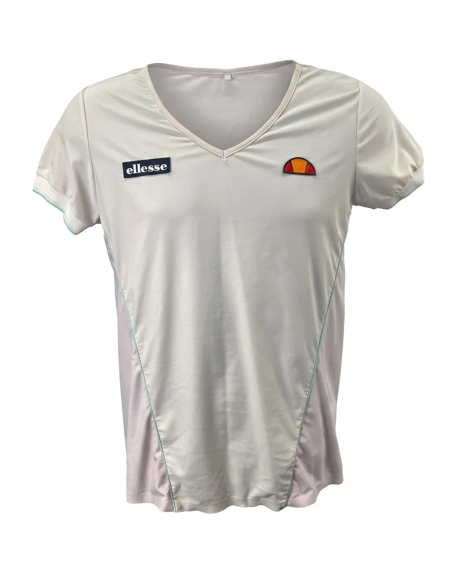 Ellesse Women's Short Sleeve V-Neck Sports T-Shirt