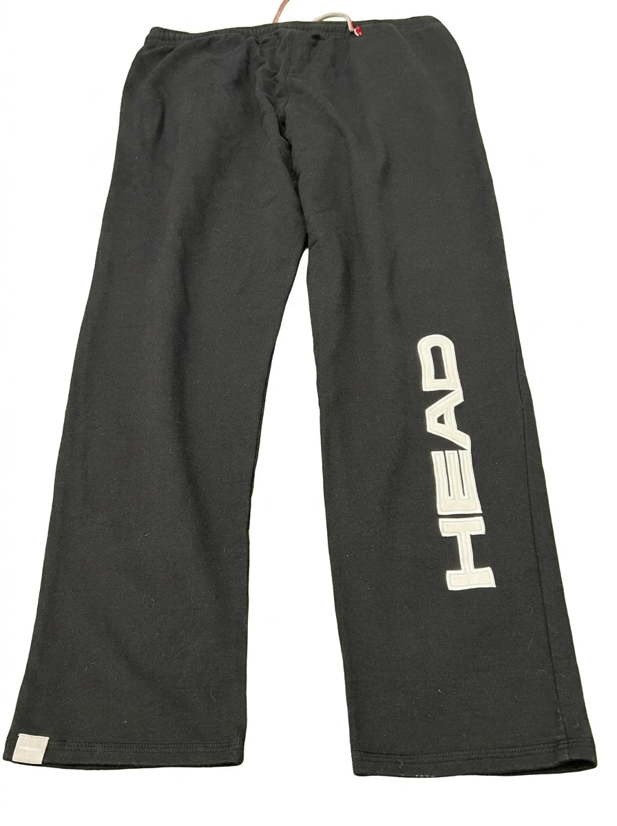 Men's Black Head Branded Tracksuit Bottoms