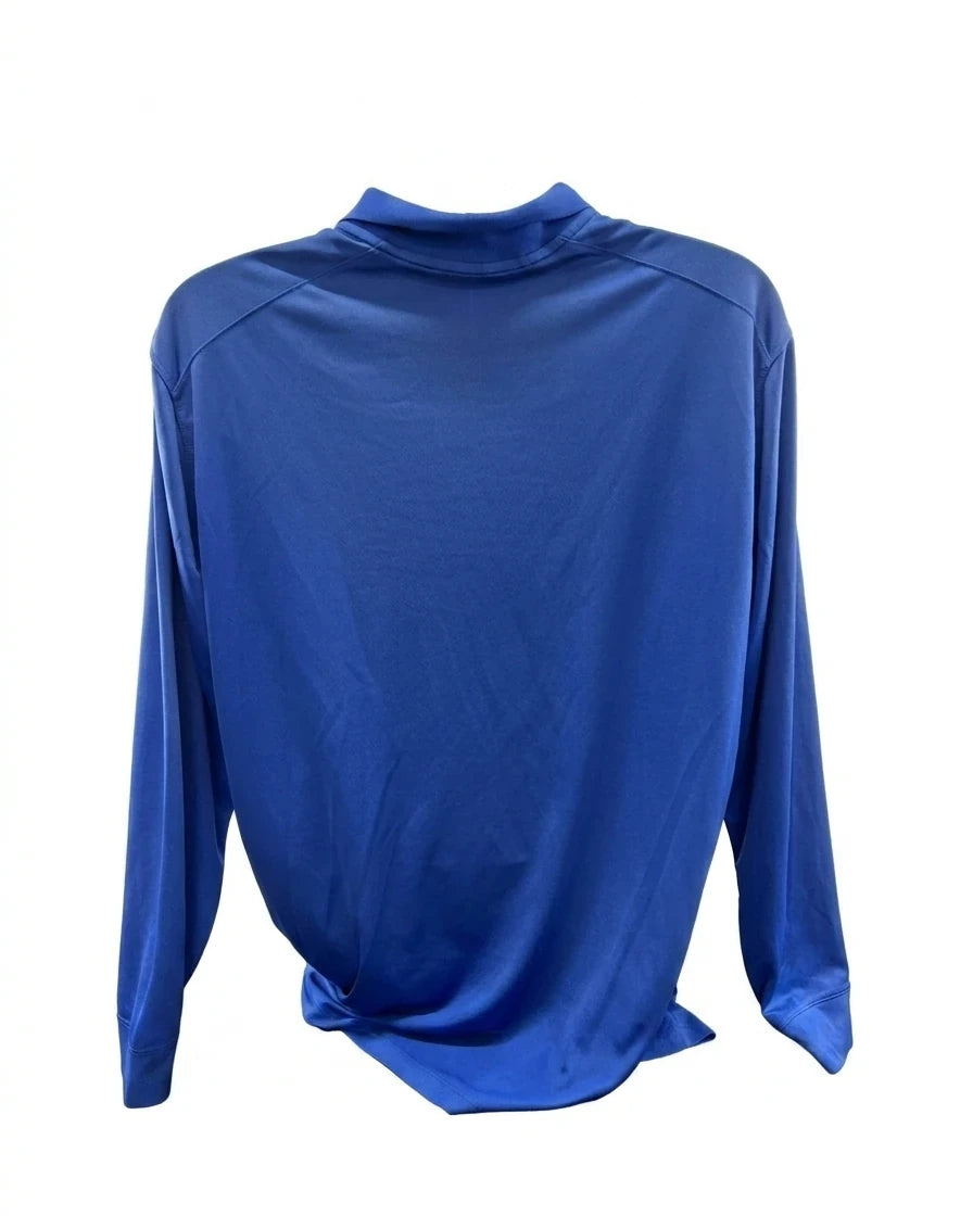 Enhanced Nike Blue Long Sleeved Polo Shirt - kitround kitround product