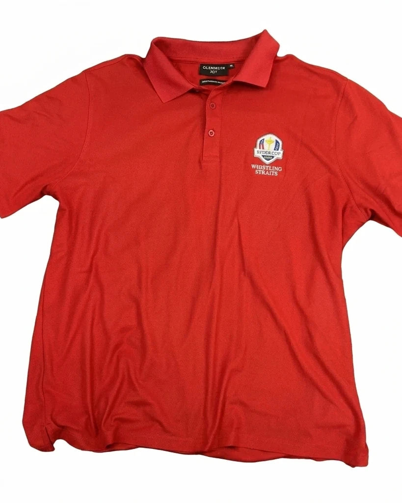 Enhanced Glenmuir Red Polo Shirt Ryder Cup 2020 Whistling Straits - kitround kitround product