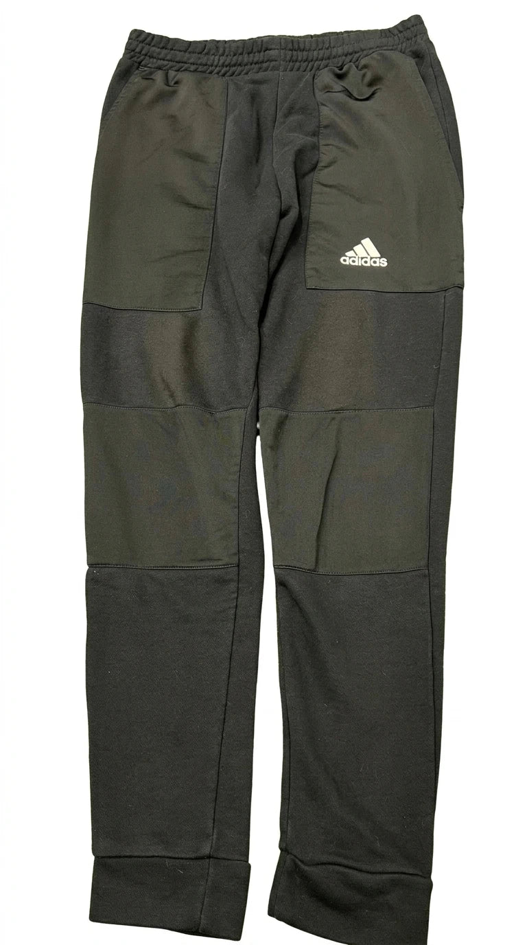 Comfort-Focused Black Panel Joggers