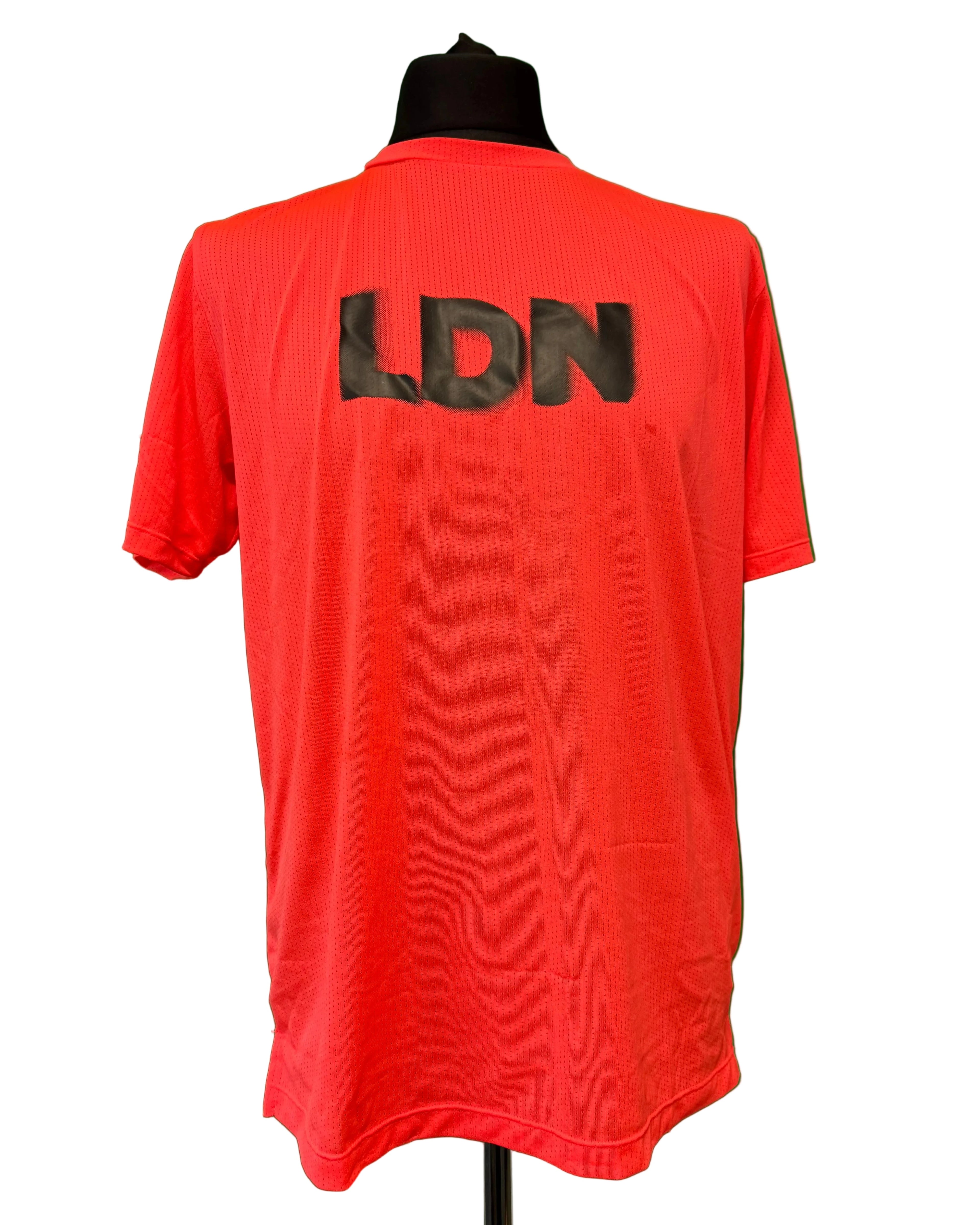 Breathable Red Sports T-shirt with London Design