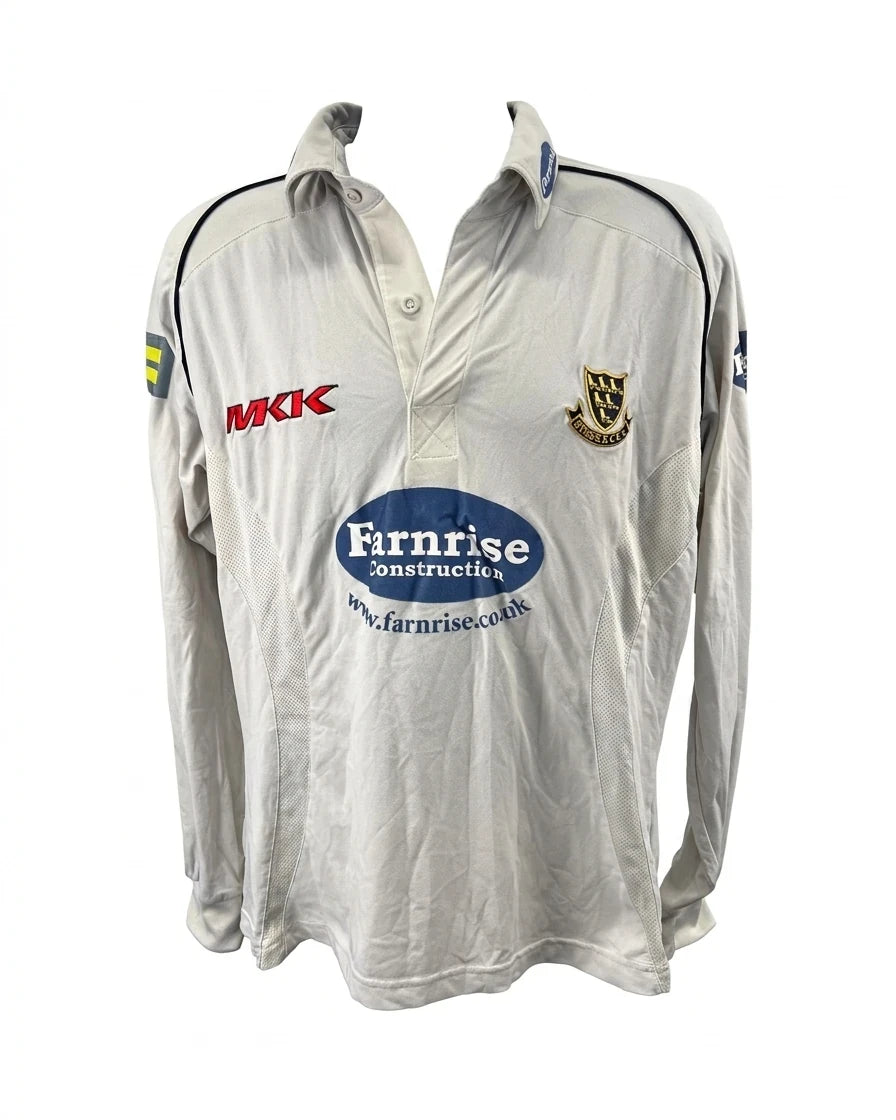 Men's Sussex County Cricket Club Jersey XL donated by Monty Panesar