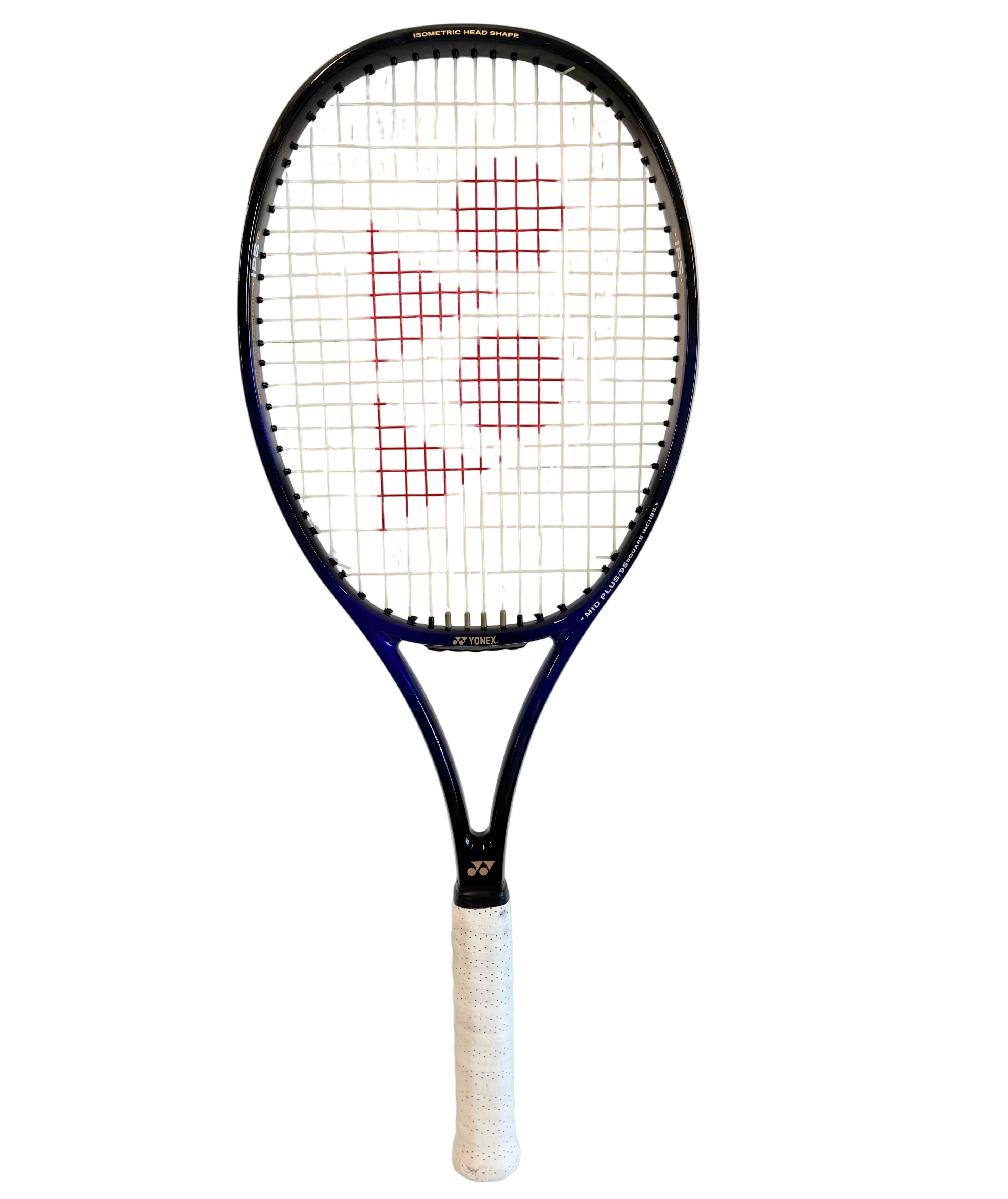 Yonex RD Power 7 tennis racket full view with blue and black frame
