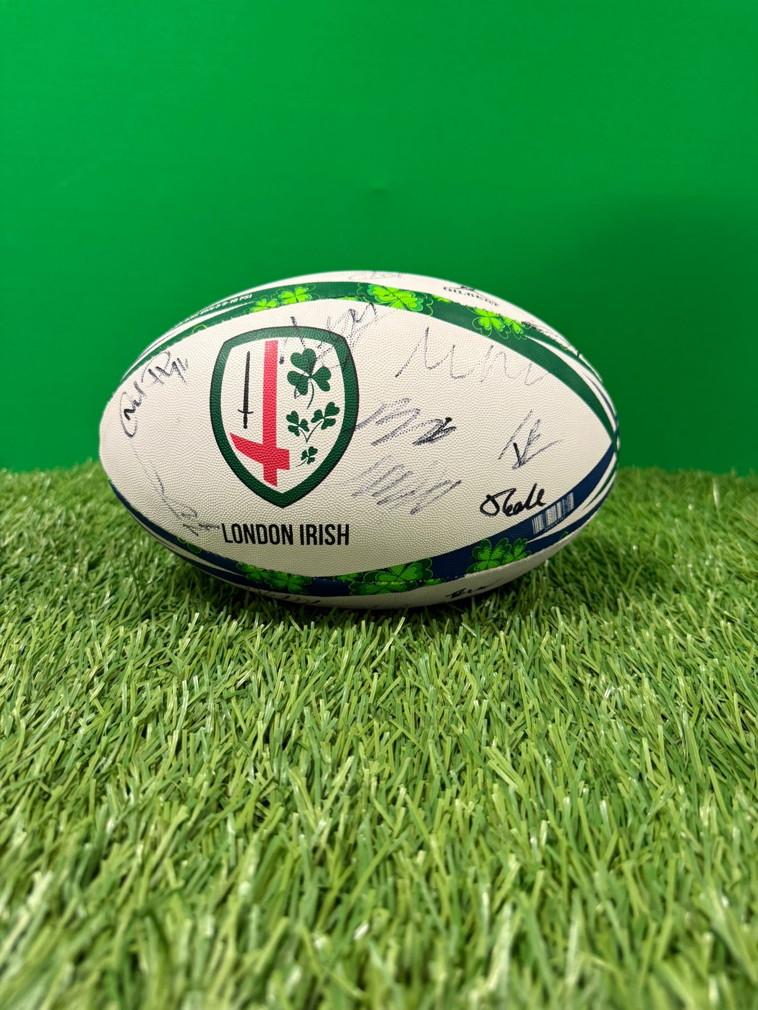 London Irish Signed Rugby Ball