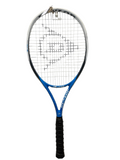 Full view of Dunlop Blaze C-100 tennis racket against white wall