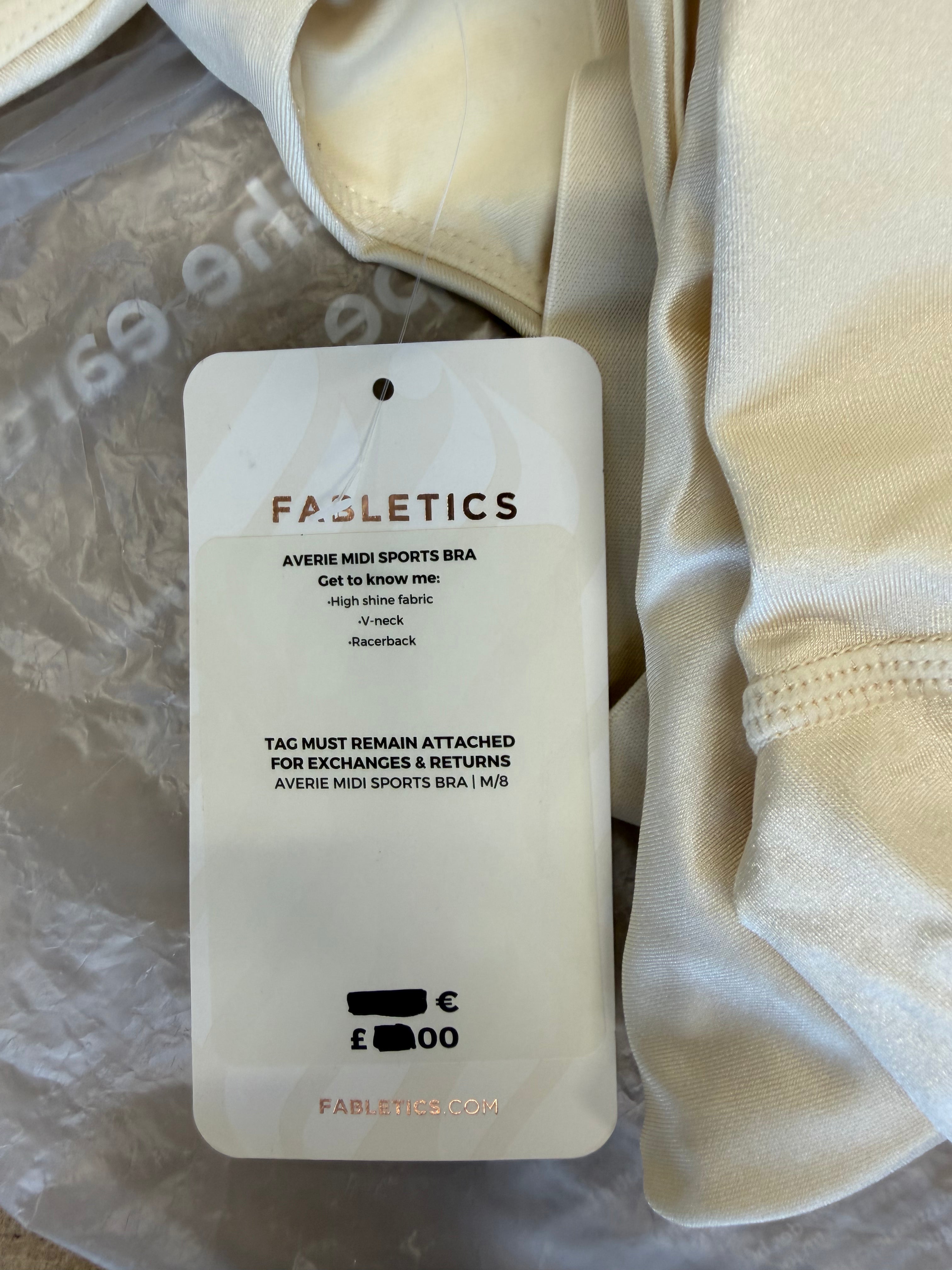 Fabletics Activewear Set – Breathable Cream Medium