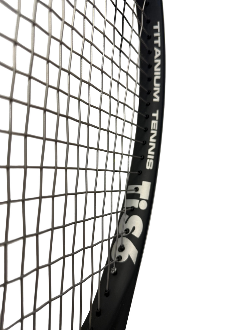 Detail of HEAD racket head and string pattern