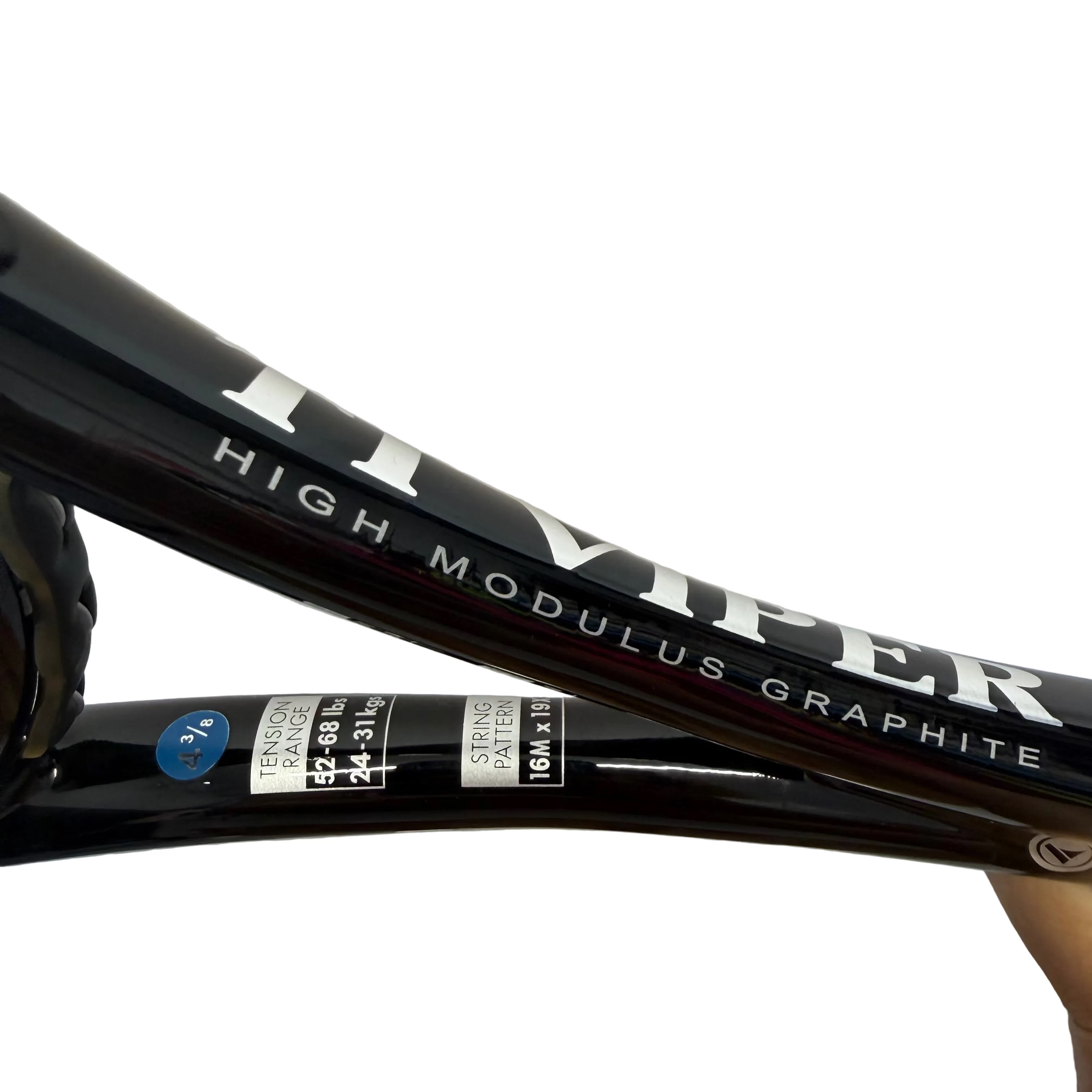 Angled detail showing TI Viper high modulus graphite text and specifications
