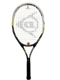 Dunlop Fury G100 tennis racket front view with black and yellow design