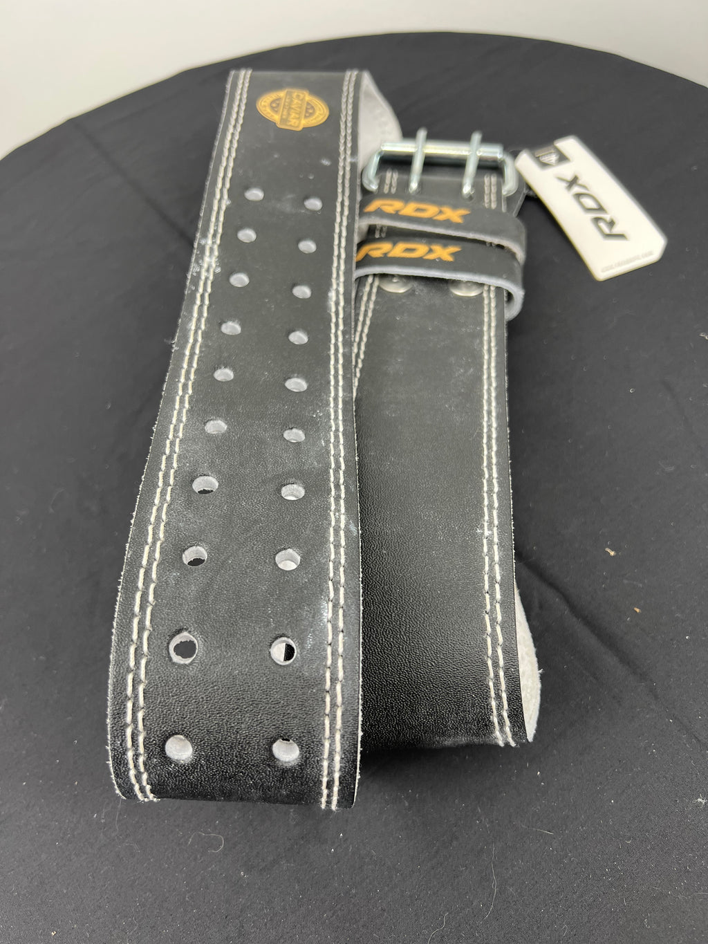 RDX 4"� Caviar Leather Weightlifting Belt XL