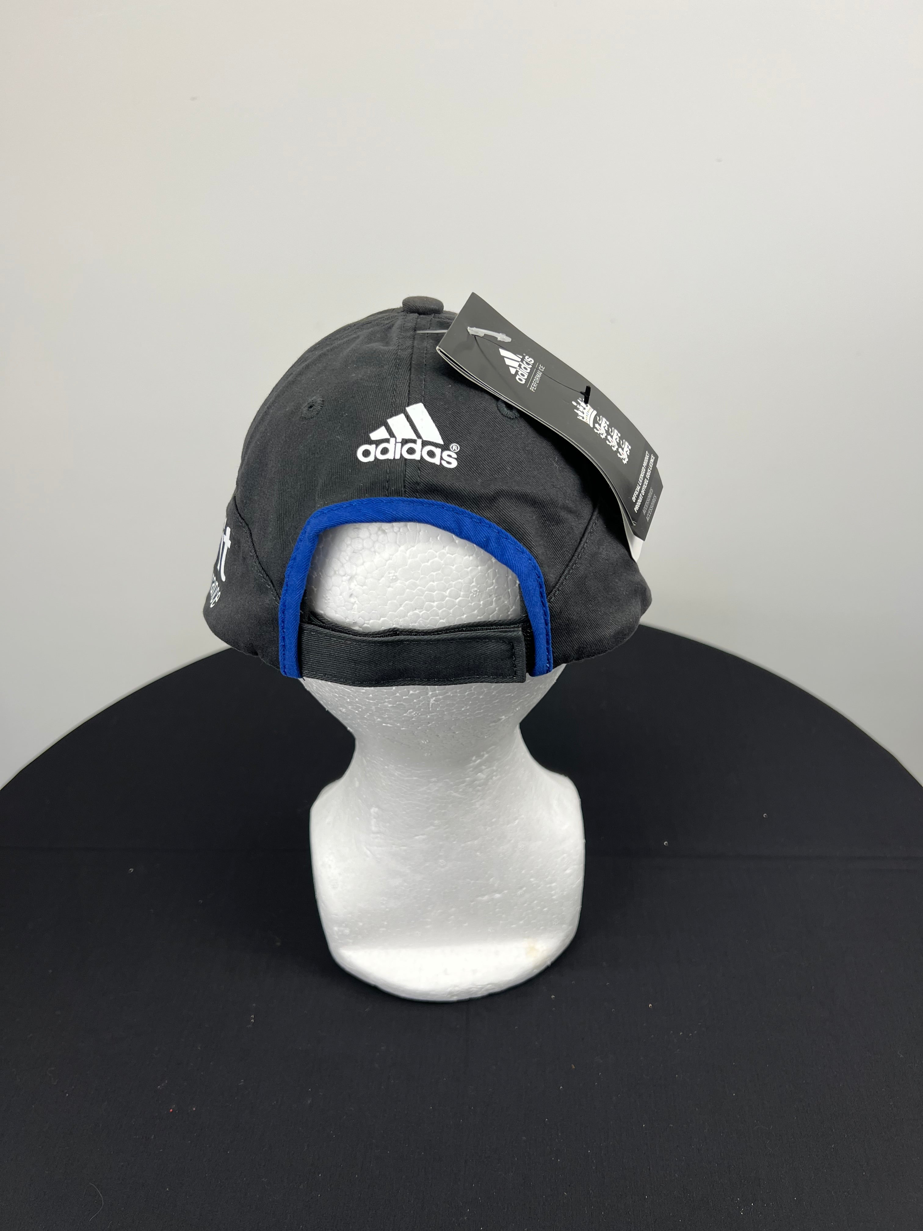 England Cricket Brit Insurance adidas 3 Stripe Baseball Cap - Black & Blue