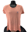 Front view of Karrimor X Lite peach t-shirt on black mannequin