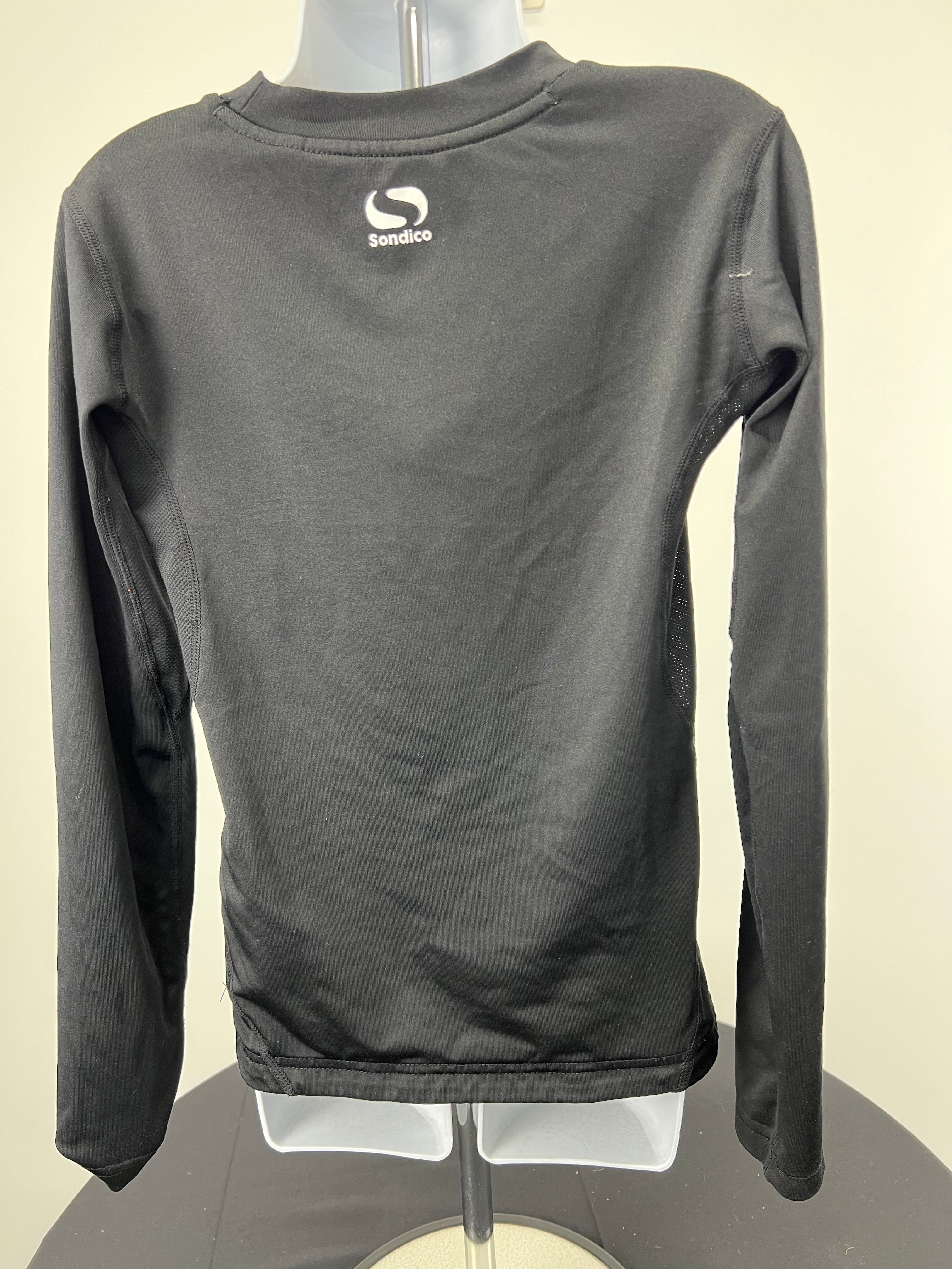 Kids Sondico Black Long Sleeve Base Layer 9-10 Years