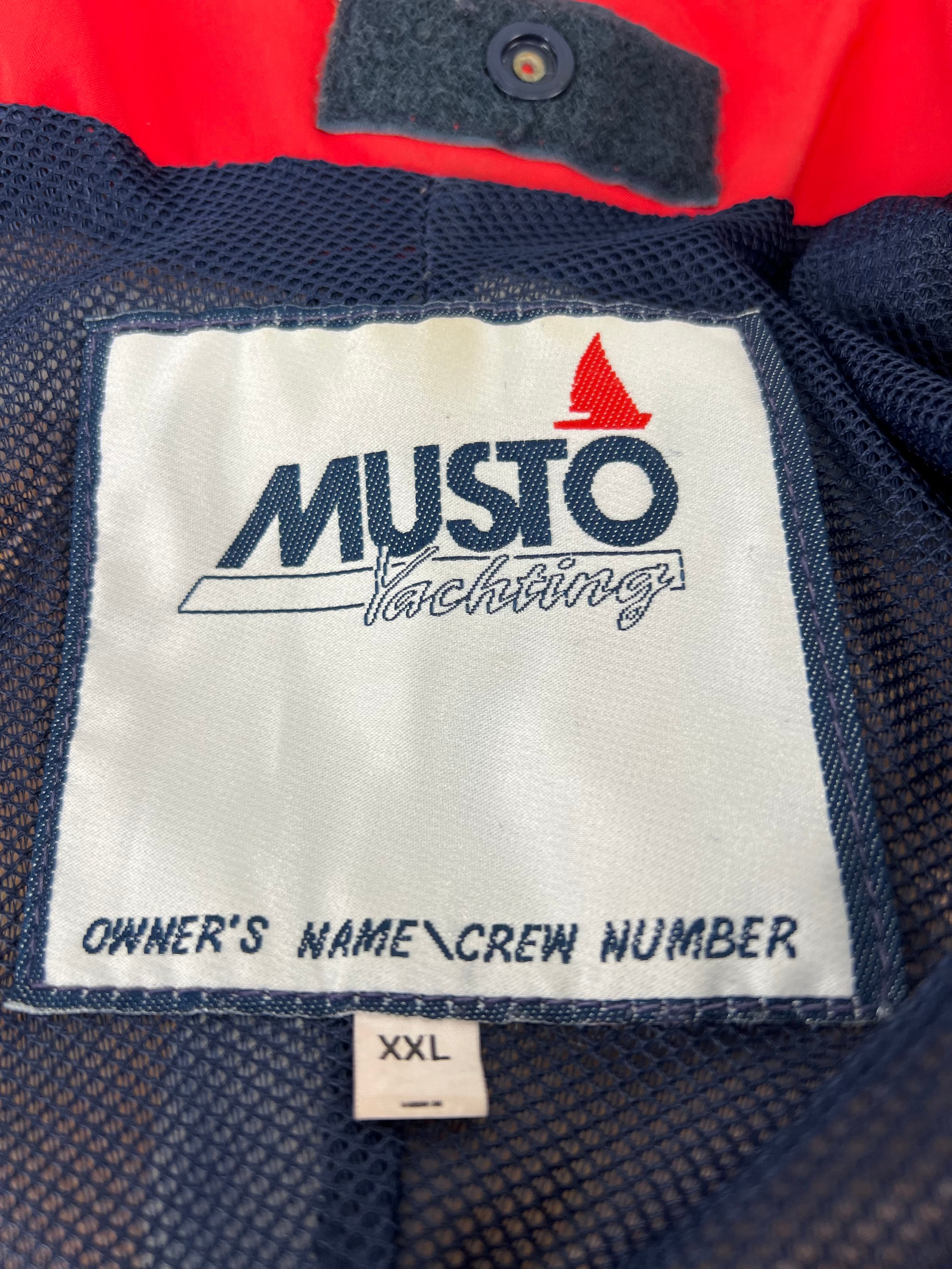 Close-up of heavy-duty zipper and buckle fastening system on sailing jacket