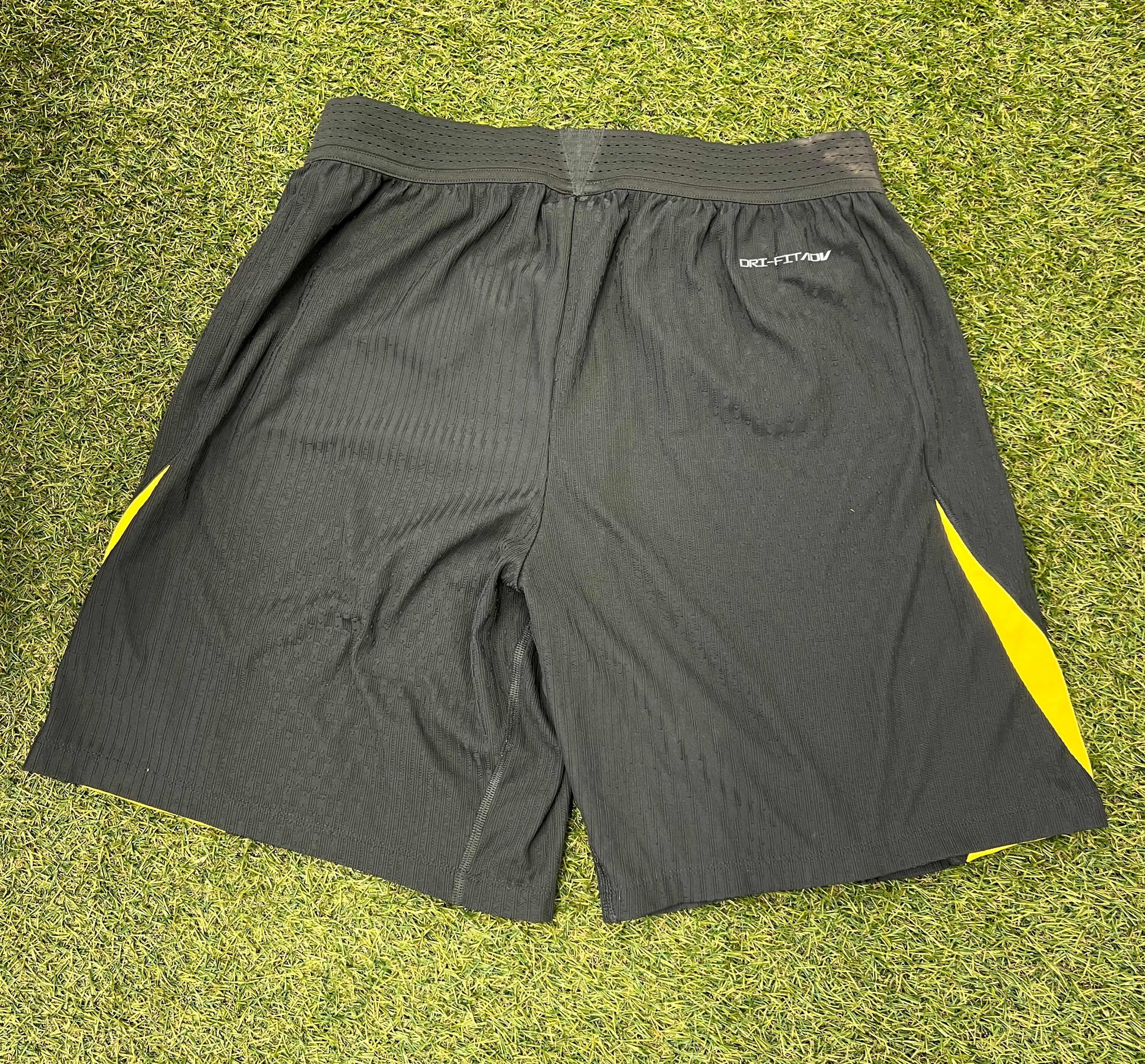 Rear view of Nike Liverpool FC men's football shorts showing the back design and Dri-FITADV logo