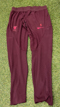 Front view of maroon Nike Liverpool FC Dri-FIT ADV Training Joggers showing club crest and Nike logo