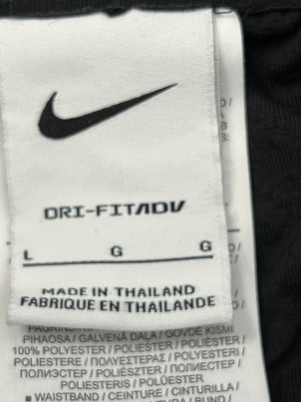 Liverpool FC Nike Dri FitAdv Shorts - Black - Squad Worn - Large