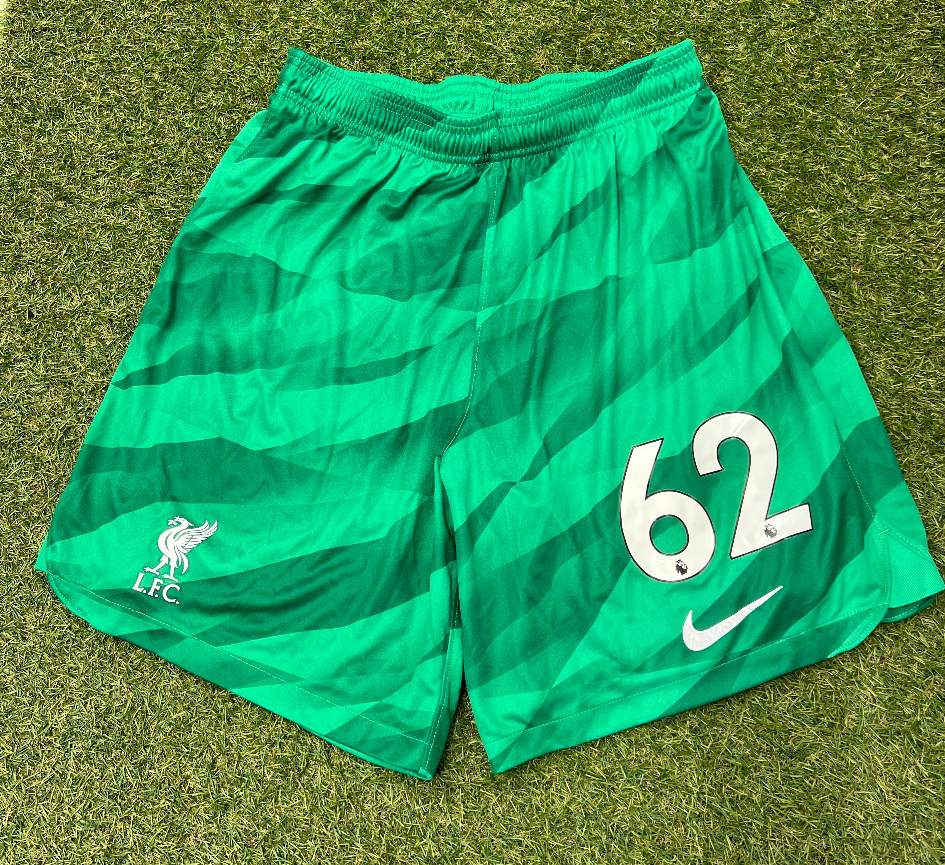 Liverpool FC Nike DriFit Shorts - Green - Squad Worn  XL