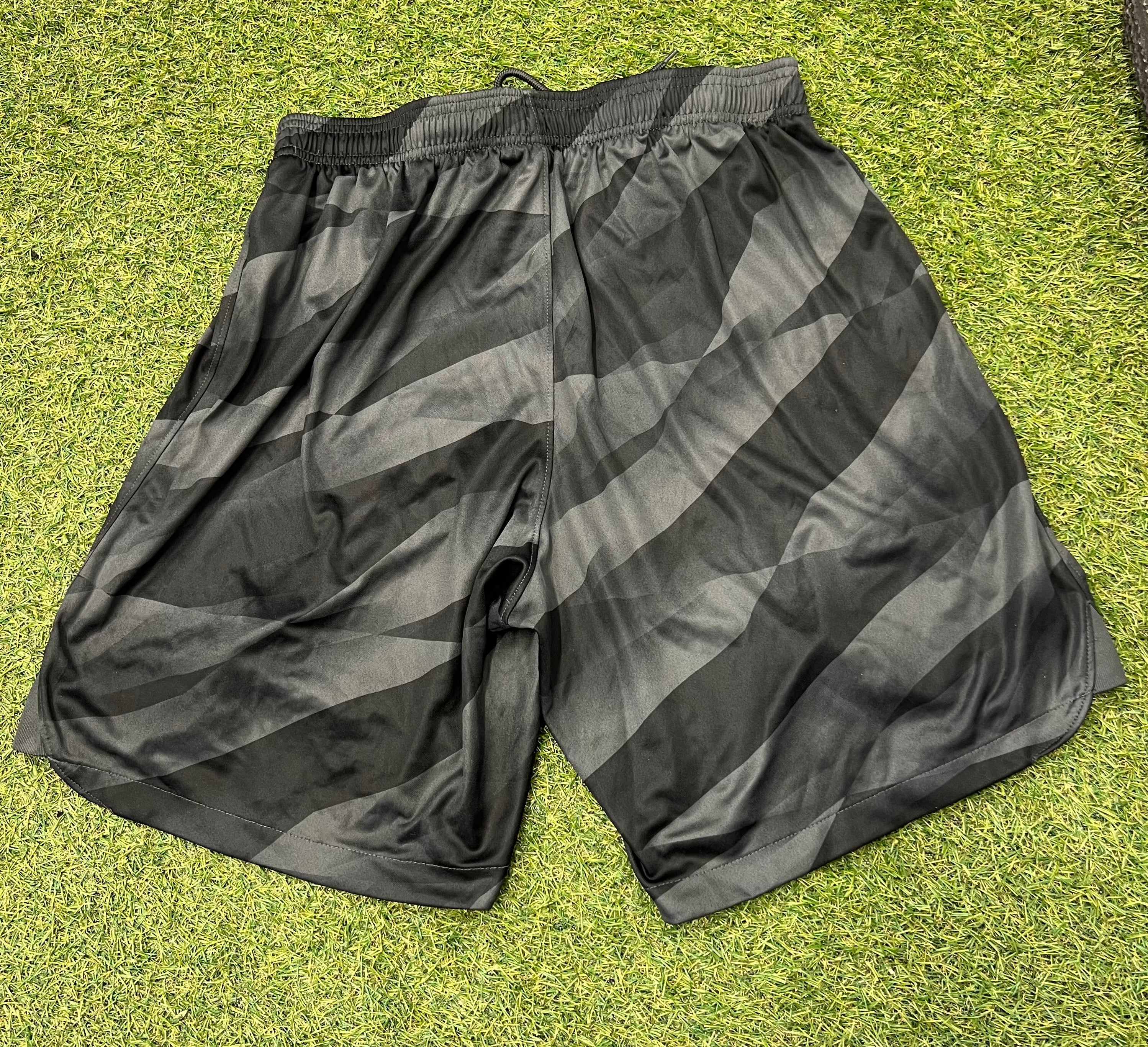 Liverpool FC Nike Dri Fit Shorts - Black Patterned - Squad Worn - XL