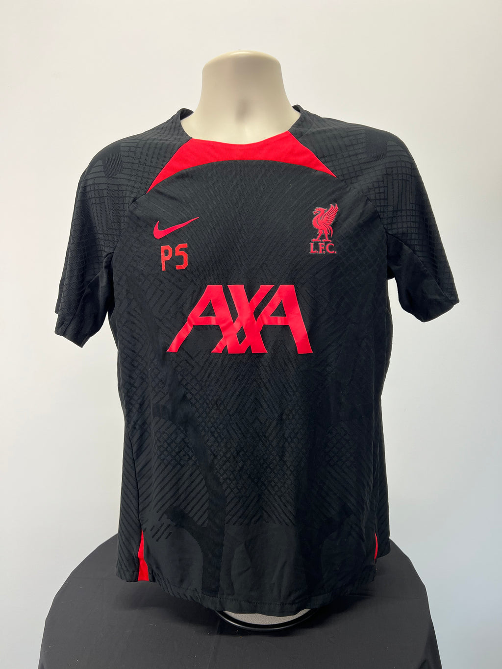 Liverpool FC Nike Dri FitAdv Traing Top - Black - Squad Worn- S