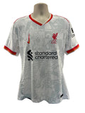  Liverpool FC 22/23 away football shirt with club crest, Nike logo, and sponsor print