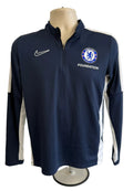  Nike Chelsea Foundation Dri-FIT long sleeve training top in navy blue 