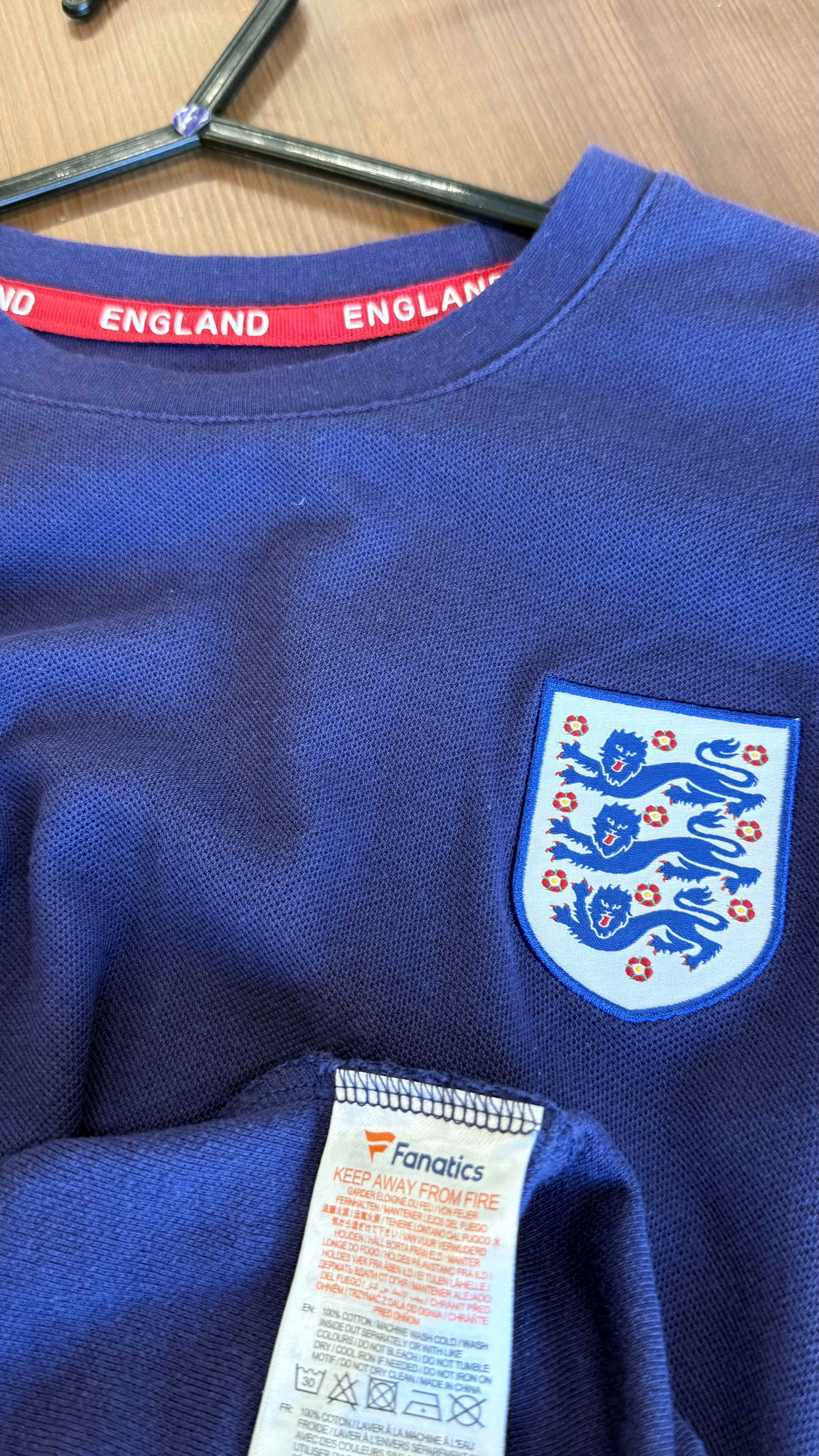 Men's England Football T-Shirt by Fanatics - L