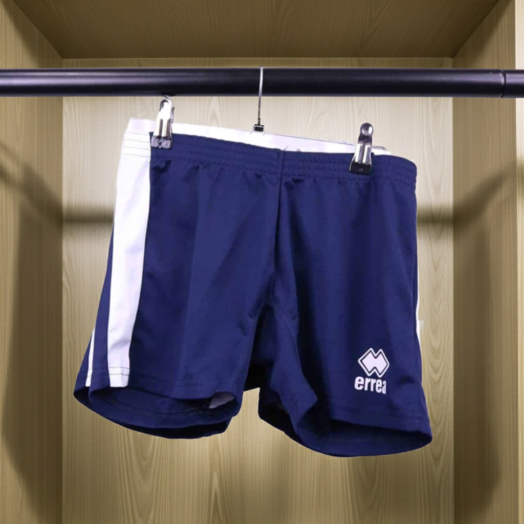 2 Pairs Women's Errea Navy Blue Sports Shorts