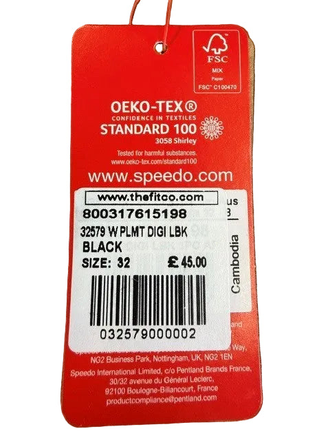 New Speedo Women's Swimsuit with Blue and Green Print - Size 10