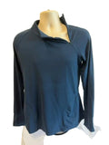 Yogalicious Long Sleeve Zip Yoga Top - Large