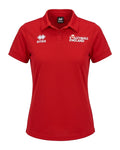 Enhanced Front view of Women's Volleyball England red polo shirt XL