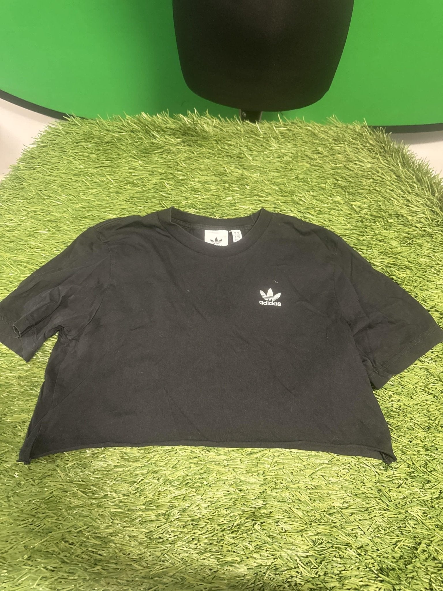 adidas Black Crop T-Shirt - kitround kitround product