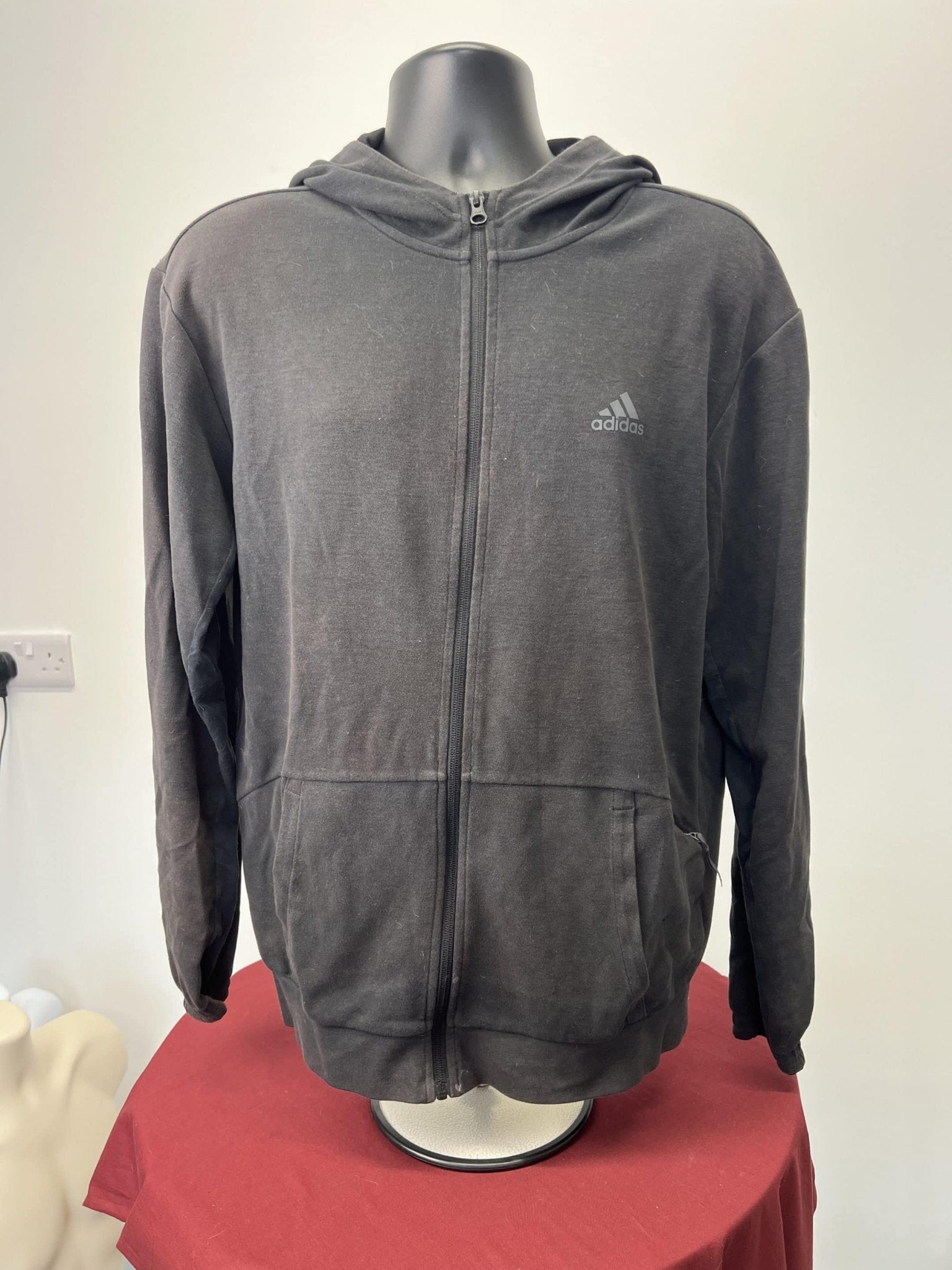 adidas Black Hoodie - kitround kitround product