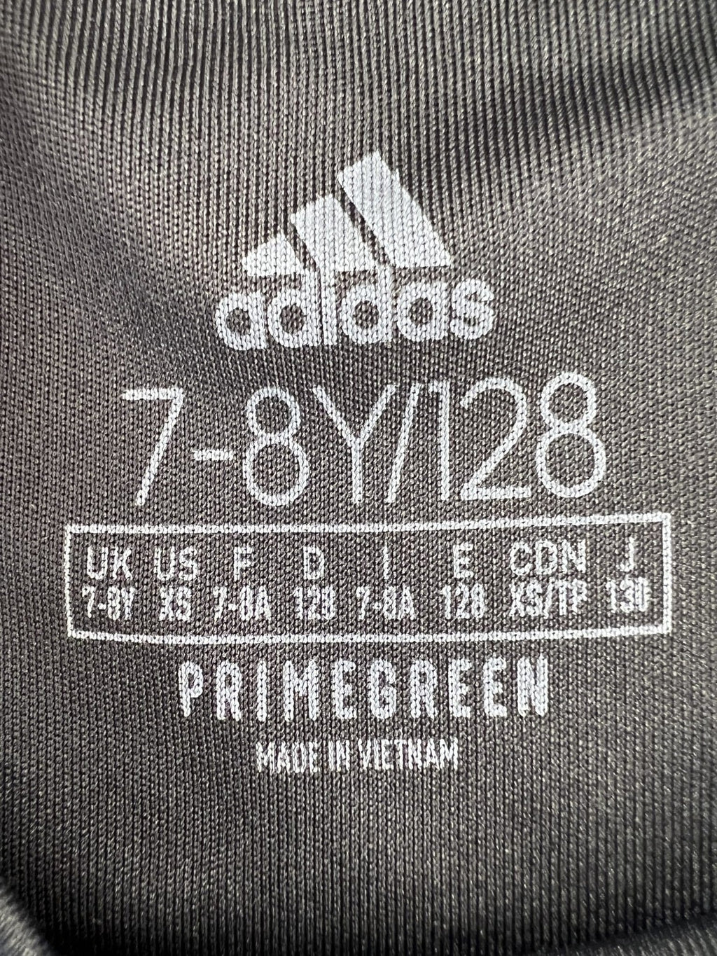 adidas Black Sports T-Shirt Kid's Age 7 - 8 - kitround kitround product