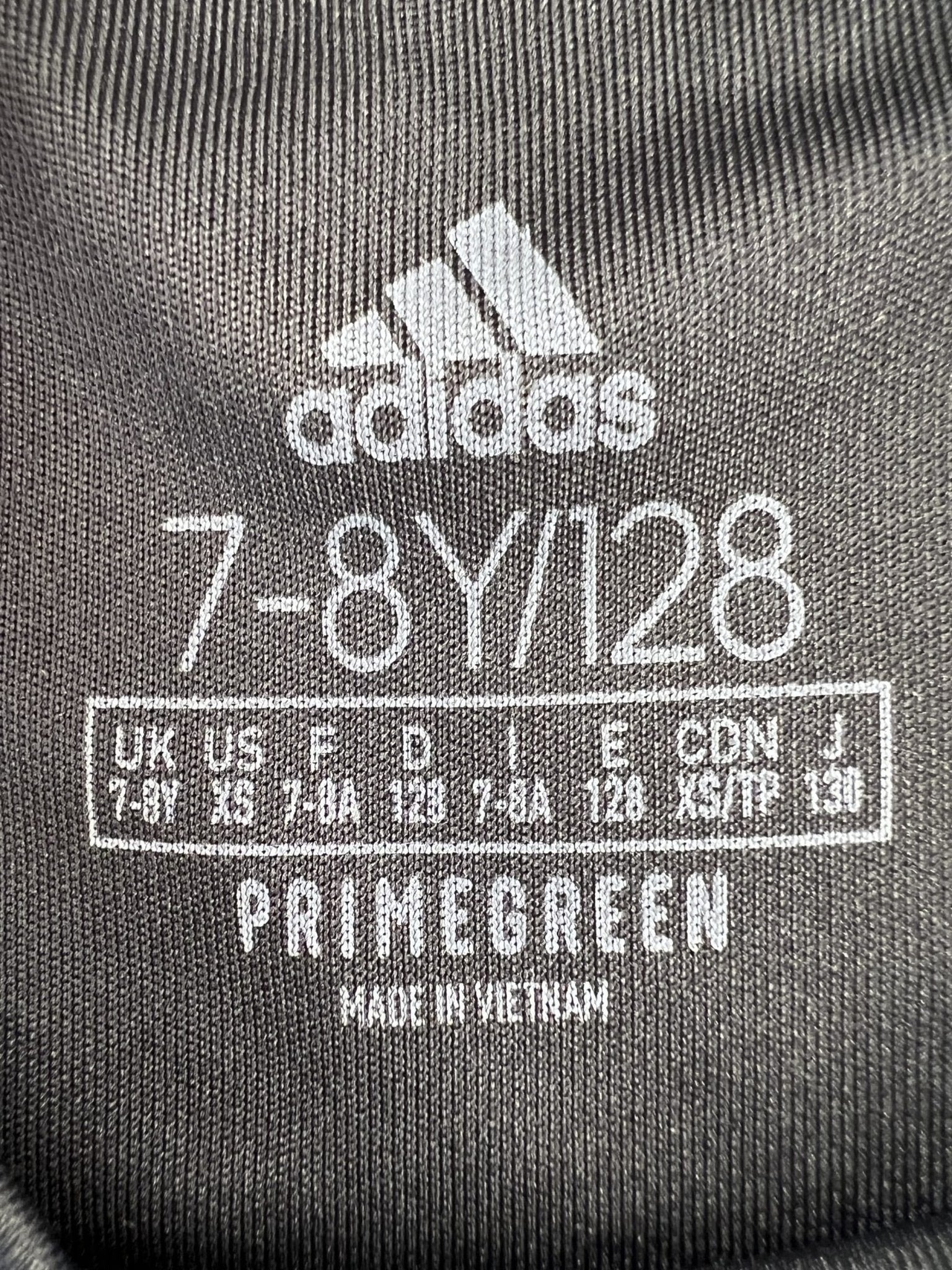 adidas Black Sports T-Shirt Kid's Age 7 - 8 - kitround kitround product