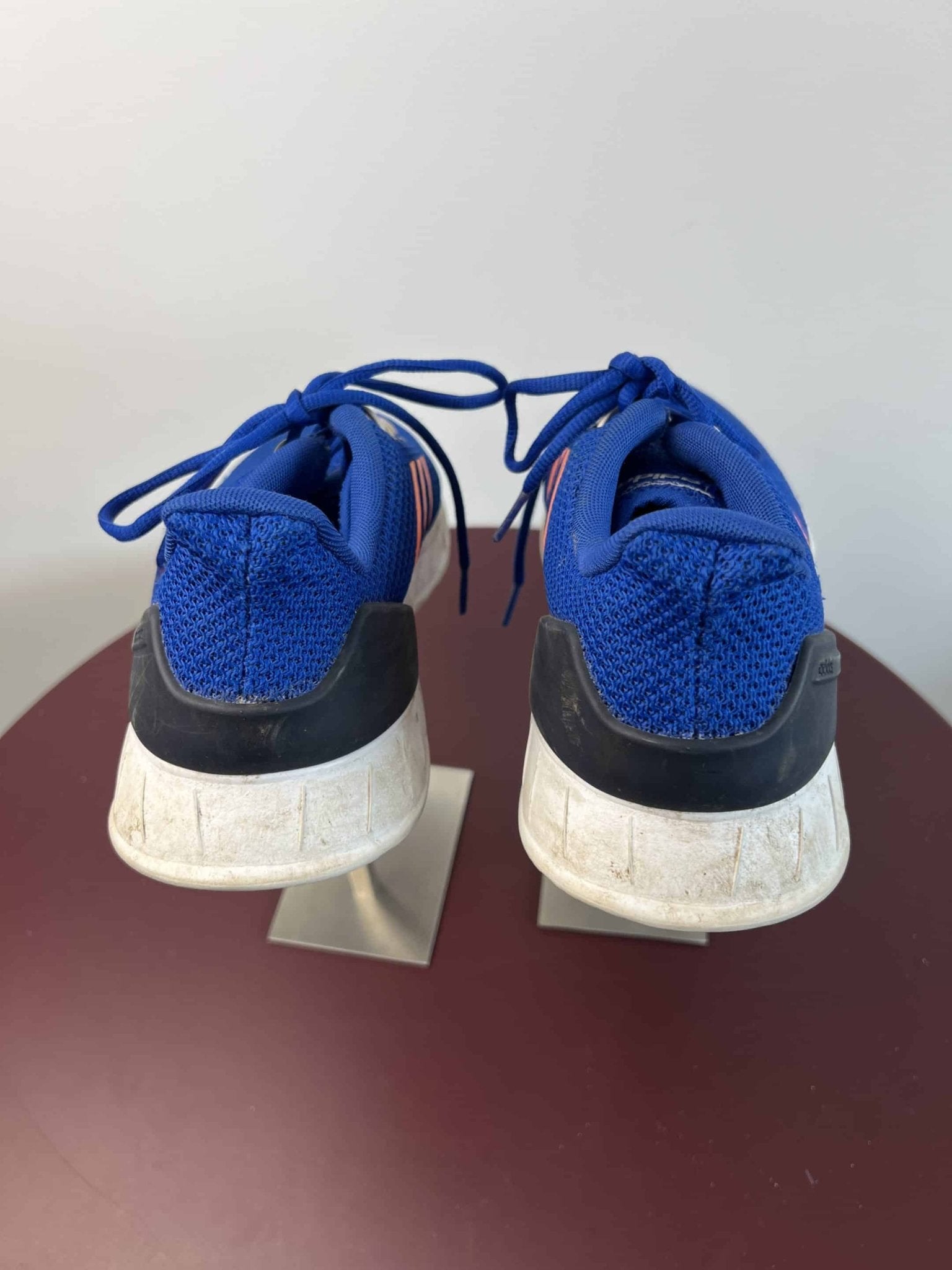 Adidas Blue Trainers with Orange Stripes - kitround kitround product