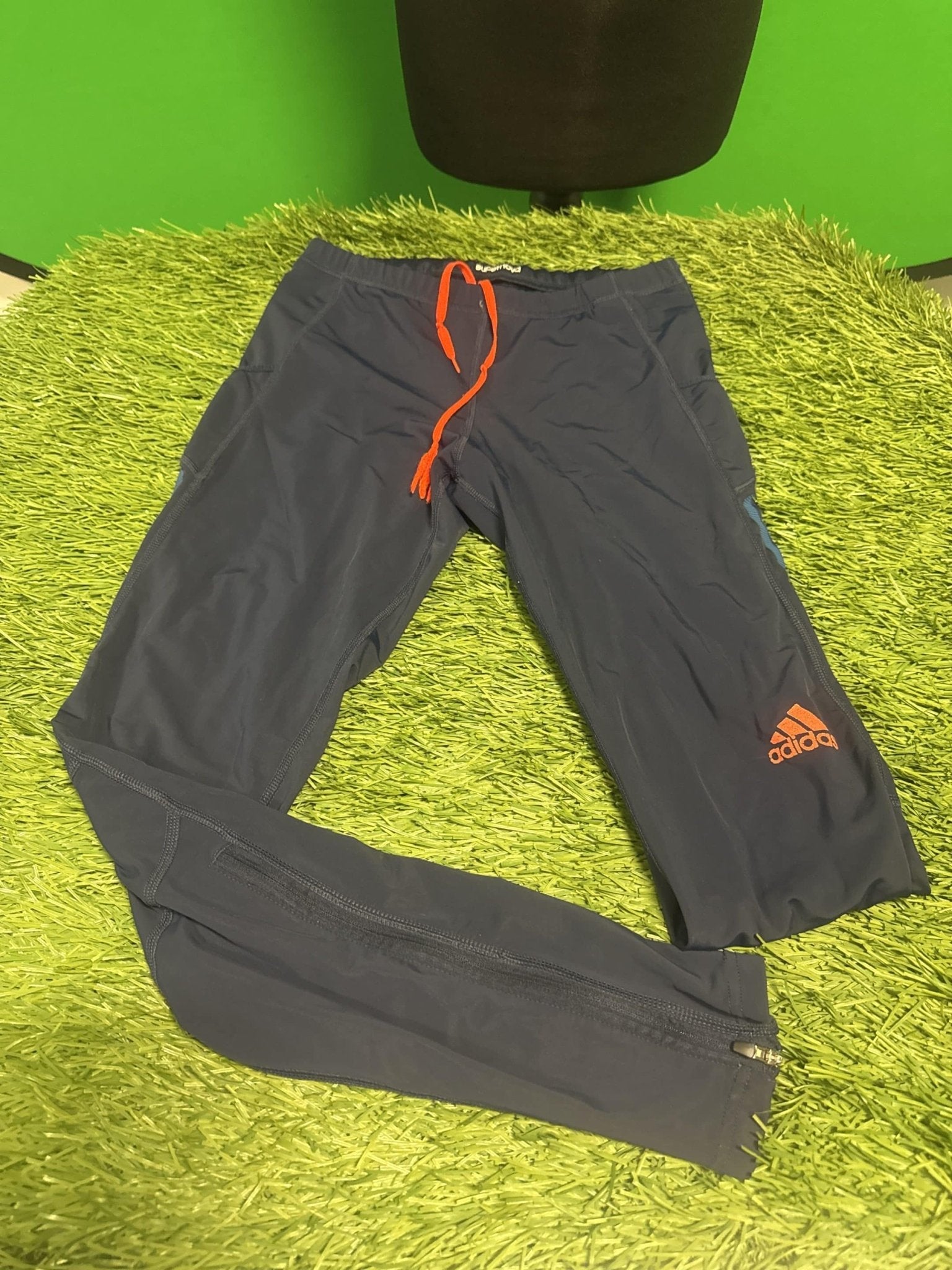 adidas Dark Blue Athletic Tracksuit Bottoms - kitround kitround product