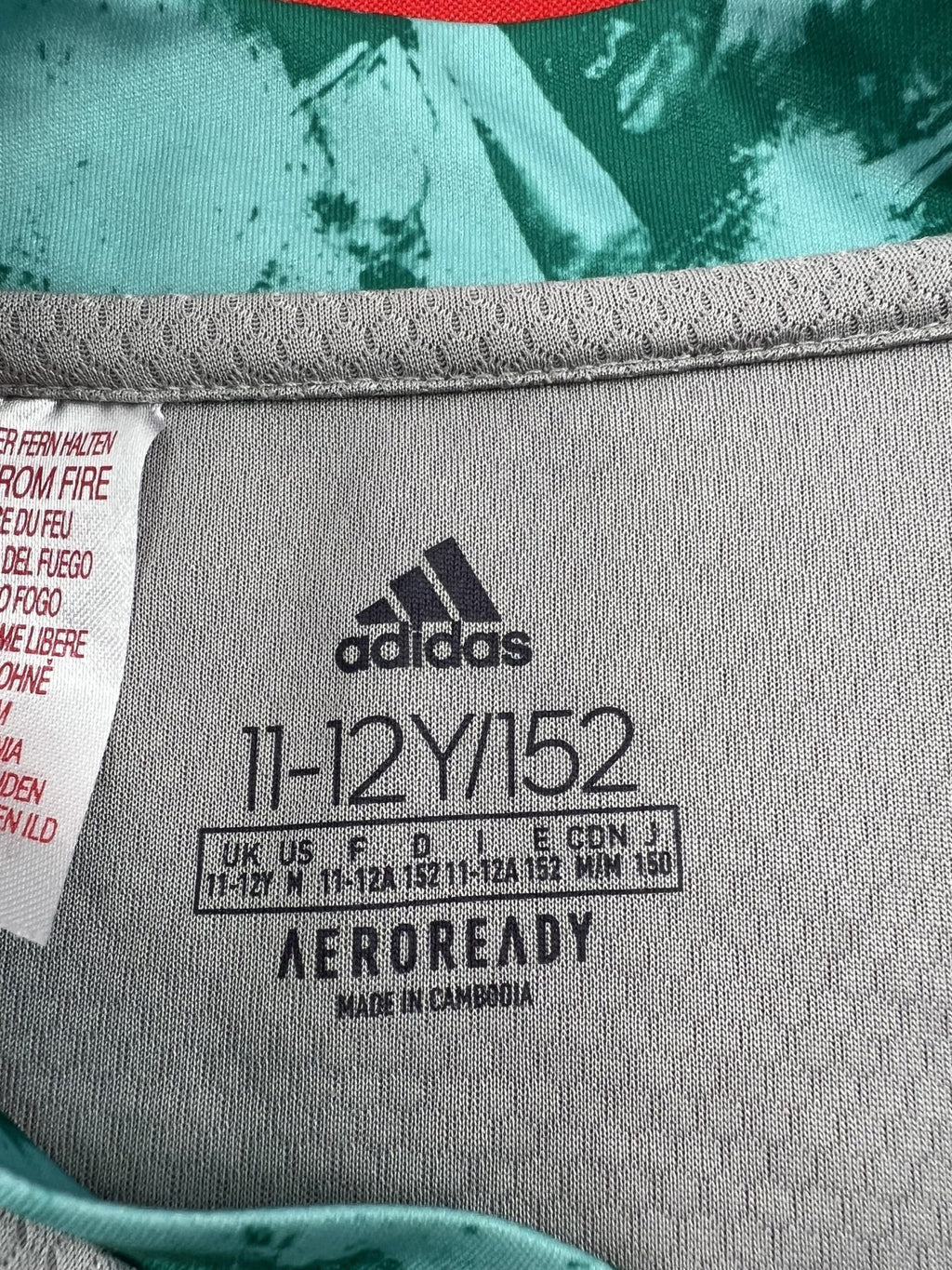 adidas Football Jersey with Mesh Panels Kid's Size 11 - 12 Yrs - kitround kitround product