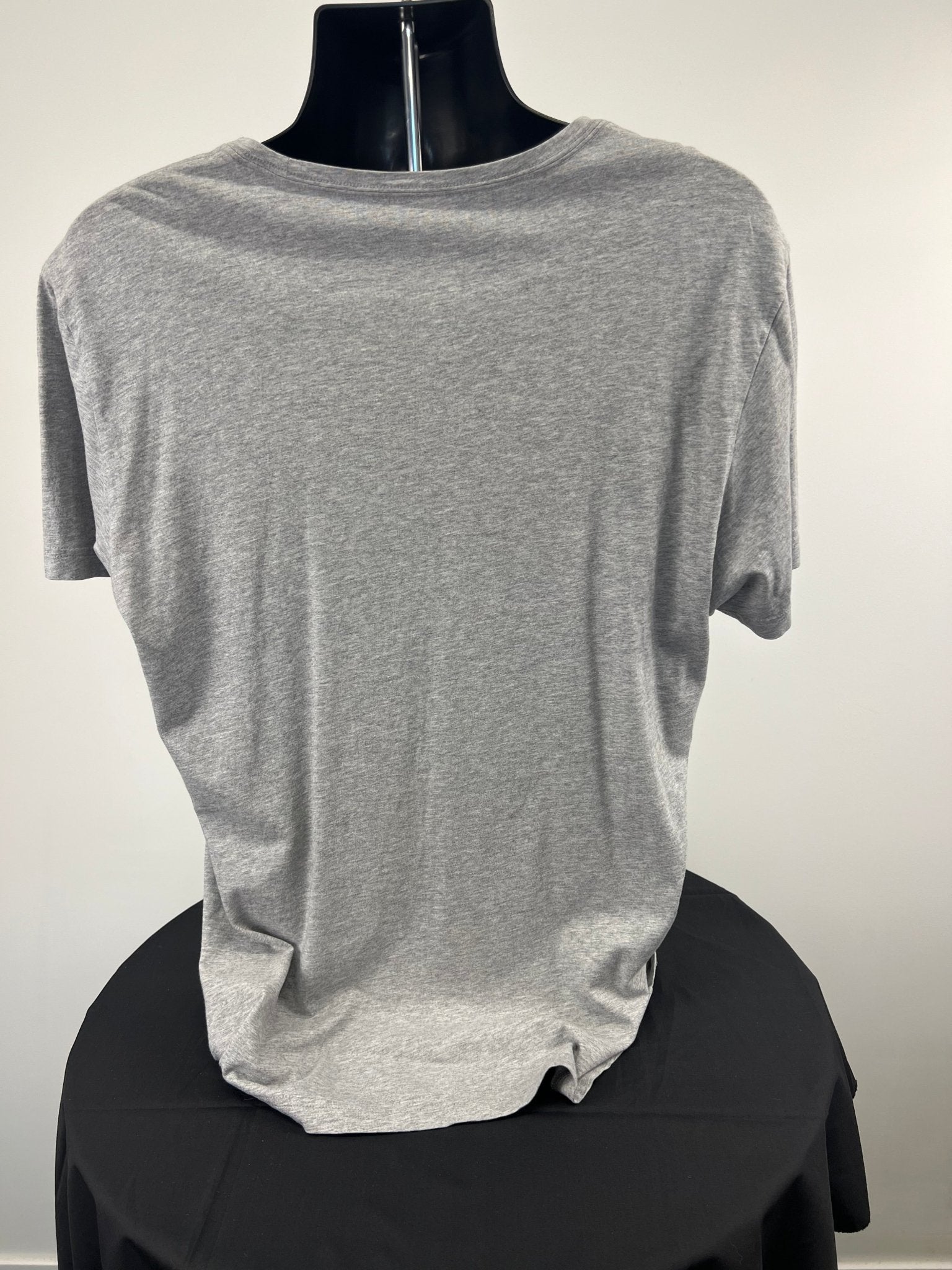 Back view of grey adidas t-shirt in size XL